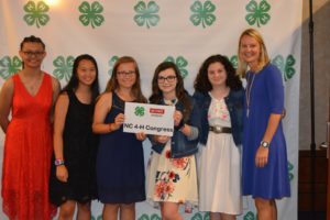 Carteret County youth attending the Clover Gala to close NC 4-H Congress 2019.