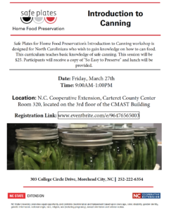 Cover photo for Home Food Preservation - Introduction to Canning