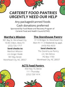 Carteret Food Pantries Urgently Need Our Help