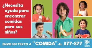 finding meals for your child in Spanish