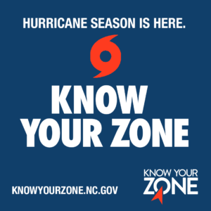 Hurricane Season is Here, Know your Zone