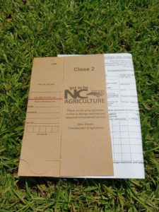 Soil Sample Box and Form, (Carteret County, NC) Dina Murray