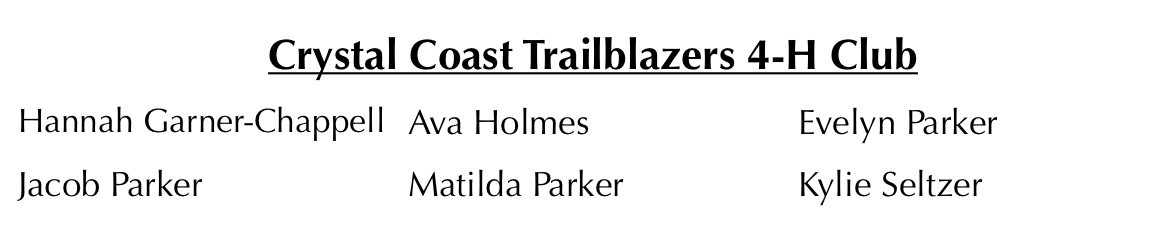 Crystal Coast Trailblazers Participants
