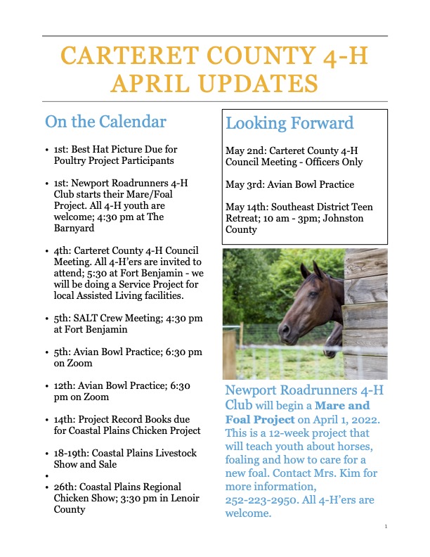 April Updates - Page 1
