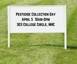 Pesticide Collection Day Sign