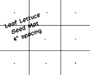 Leaf Lettuce Seed Mat