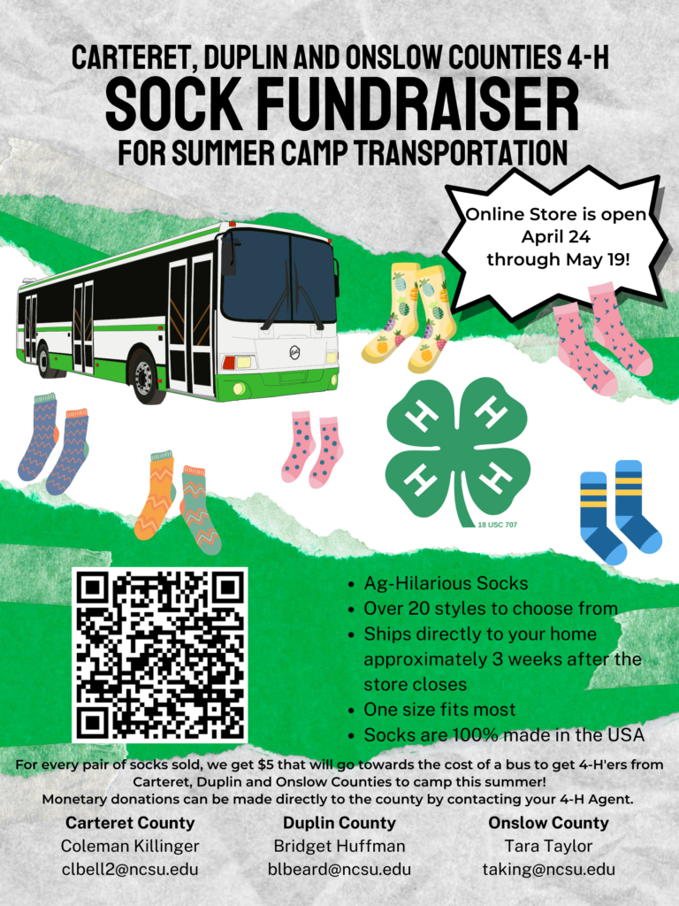 Sock Fundraiser for Summer Camp Transportation
