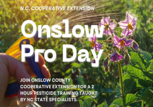 Flier Onslow Pro Day for Pesticide Credits