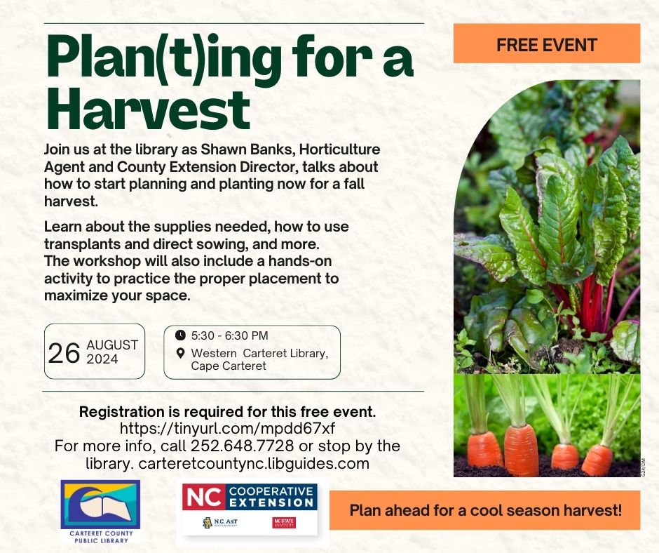 Registration Info for Workshop-Planting for a Harvest