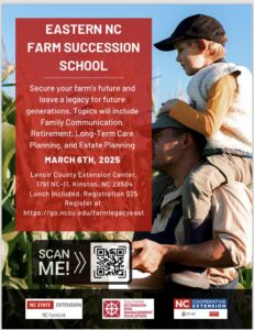 Eastern NC Farm Succession School Flier